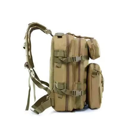 Mochila de viaje táctica de senderismo y acampada 35 a 40 litros, ideal para actividades de deporte al aire libre, rutas y excursiones , caminos y campo, mochila de aventuras con bolsos delantero extraíble y convertible en bandolera o bolso - 1
