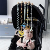 Clavija De Mordedor Para Bebé De Silicona Con Cadena Antipérdida Y Almohadilla Soothing Pacifier Anti-chain Para Carrito De Compras - details 1