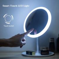 Espejo De Maquillaje Con Luz LED 3 Modos Desmontable Incluye Base De Almacenamiento Recargable Por USB Regalo Ideal - details 11