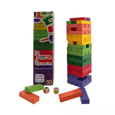 Aquamarine Games Juegos Juego de Habilidad Aquamarine Games Torre de Colores - 32,5 Cm - 1
