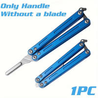 Cuchillo De Mariposa Plegable Portátil De Acero Inoxidable Mini Cuchillo De Bolsillo Para Práctica Y Entrenamiento Herramienta Para Exteriores - details 4
