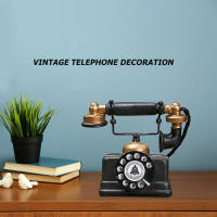 Teléfono De Línea Vintage Retro Estilo Antiguo Exquisito Trabajo Ornamento De Escritorio Para Hogar Hotel Oficina - details 5