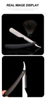 Cuchillo De Barba Manual Para Hombres Herramienta De Peluquería Acero Inoxidable Corte De Seguridad Para Recortar Cejas Y Cabello - details 7