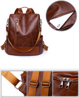 Mochila de moda para mujer diseñadora de alta calidad cuero suave estilo sencillo gran capacidad resistentes a las thefts material de encaje arcuado - details 1