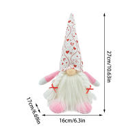 Muñeco De Peluche Sin Cara Para Día De San Valentín Regalo De Aniversario Navidad Decoración De Escritorio Hogar Y Fiesta - details 11