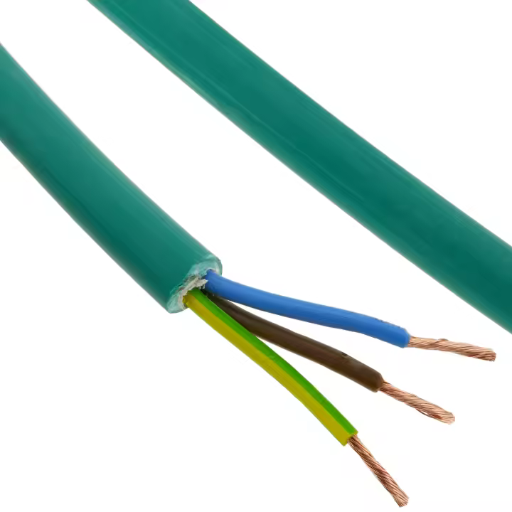Bobina de cable eléctrico de 3 polos x 1.5 mm² 10 m libre de halógenos LSZH - BeMatik - 1