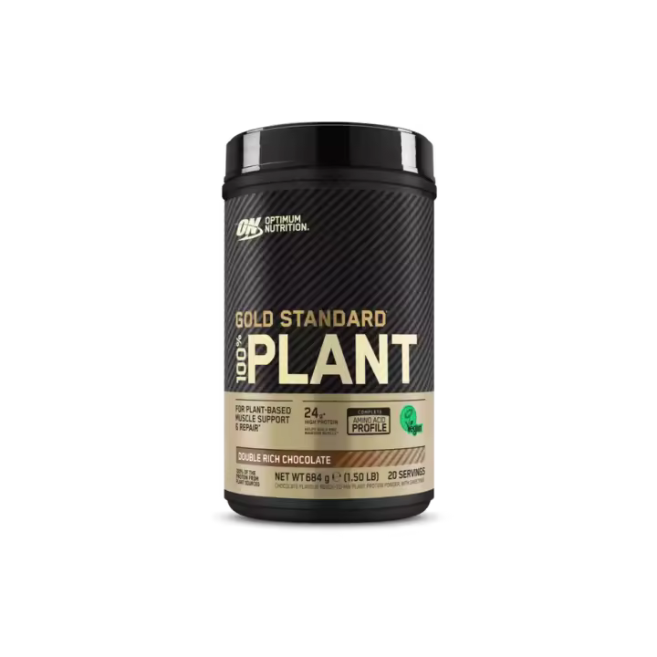 Optimum Nutrition Gold Standard 100 % PLANT, Sabor Double Rich Chocolate, 684 Gramos - 1