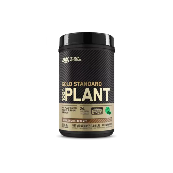 Optimum Nutrition Gold Standard 100 % PLANT, Sabor Double Rich Chocolate, 684 Gramos - 1