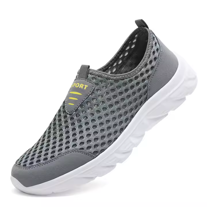 Zapatos De Correr Para Hombre 2024 Transpirables Deportivos Al Aire Libre Zapatillas Ligeros Cómodas Para Entrenamiento Y Uso Diario Material Superior De Malla - 1