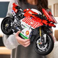 Conjunto De Bloques De Construcción De Motocicleta Tecnica Serie V4 Modelo De Moto Super Motorbike Kit De Juguetes Técnicos Para Niños Regalos Para Chicos - details 4