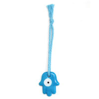 Lucky Eye Glass Drop Aceite Turco Mal De Ojo Colgante De Corazón De Mano De Fatima Para Puerta De Cuerda Tejida Joyería Para Hombres Y Mujeres Llavero De Moda - details 16