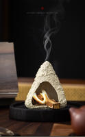 Quemador ceremonial de cerámica: para palo santo, salvia blanca y hierbas. Diseño mini chimenea, decoración de mesa. - details 4