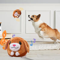 Bola Interactiva Para Perros Muestrando Vibration Y Música Juguete Squeaky Y Biting Resistente Para Pequeños Y Medianos Perros Toy Ball Self-Moving with Sound And Vibration - details 1