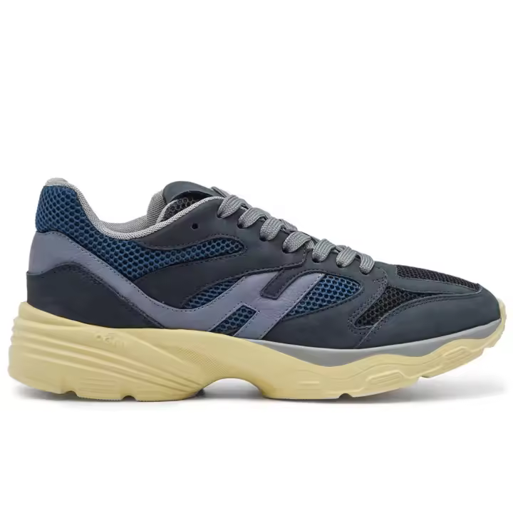 Zapatilla de Hombre Hogan H665 Azul en nobuk y Textil HXM6650FJ00TGD0SSC - 1
