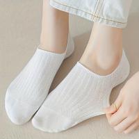6 Pares De Calcetines Invisibles Para Mujer De Color Sólido Y Minimalista Adecuados Para Todas Las Estaciones Algodón Y Spandex - details 5