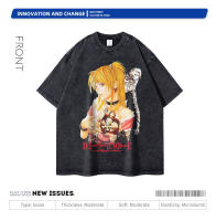 Camiseta Oversize Vintage Amane Misa Anime Death Note Manga Yagami Light Streetwear Mujer Camiseta De Manga Corta Para La Primavera Y Verano - details 0