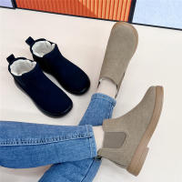 Botas Cortas Para Mujer Invierno Comodidad Transpirables De Cuero Sintético Antideslizantes Botines De Madre Calientes Y Seguras - details 9