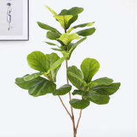 Arbusto De Fico Artificial De 103cm/132cm Gran Hoja De Banyan Falsa Planta De Goma Para Decoración De Jardín Oficina Y Hogar - details 7