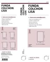 NEW & Almeritex 2000 Funda de colchón Blanco para cama, Con Cremallera en L - cama de 90-105-135-150 - details 0