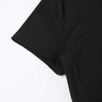 Vestido A-Line IAMSURE Casual Basic Solid V-Neck Manga Corta Mini Vestido Estilo Coreano Para Mujer Verano Moda 2023 - details 6