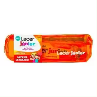 Lacer Junior Kit Gel Dental 75Ml + Cepillo Dental 1Ud + Neceser Color Azul De - 1