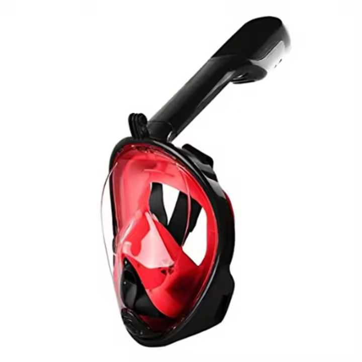 Máscara De Snorkel Con Visión Panorámica De 180 Grados Plegable Y Sistema Top Dry Montaje Para Cámara Máscara De Natación Con Sistemas De Alimentación Segura - 1