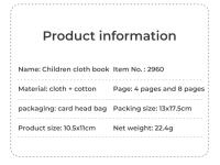 Libros De Aprendizaje Temprano Para Niños Y Niñas De 4 Páginas En Blanco Y Negro Juguete Educativo Montessori Para El Desarrollo Visual Y Sensorial - details 1