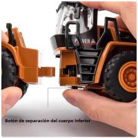 Modelo De Camión Escavador De Escala 1/50 Con Pico De Nieve Juguete De Metal Para Niños Vehículo De Ingeniería Con Sonido Y Luz Regalo De Cumpleaños Para Boys - details 13