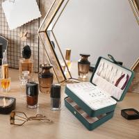 Joyero de viaje, organizador de joyas de viaje, joyero verde para niñas, estuche de viaje para joyas, joyero para mujeres - details 2