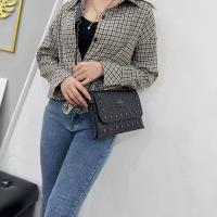 Bolso Cruzado De Cuero PU Negro Vintage Con Hebilla Y Estilo De Calavera Para Mujer Bolso De Hombro Moda Diseñador Bolsos - details 0