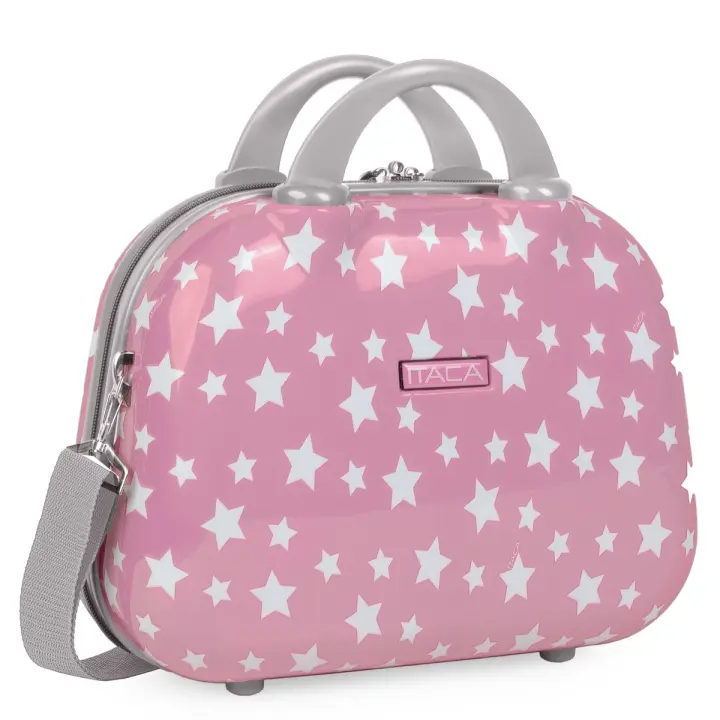 Neceser Mujer Y Infantil PC Policarbonato Neceser Viaje De Calidad Rígido Con Asa Superior Y Correa Ajustable Para El Hombro Elegante Para Mujer Y Niña Marca De ITACA - 1