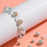 Pulsera Unisex De Cuarzo Aura Y Sedimento De Oceano Joyería Cristal Homeopática Para Traer Abundancia yProsperidad - details 3