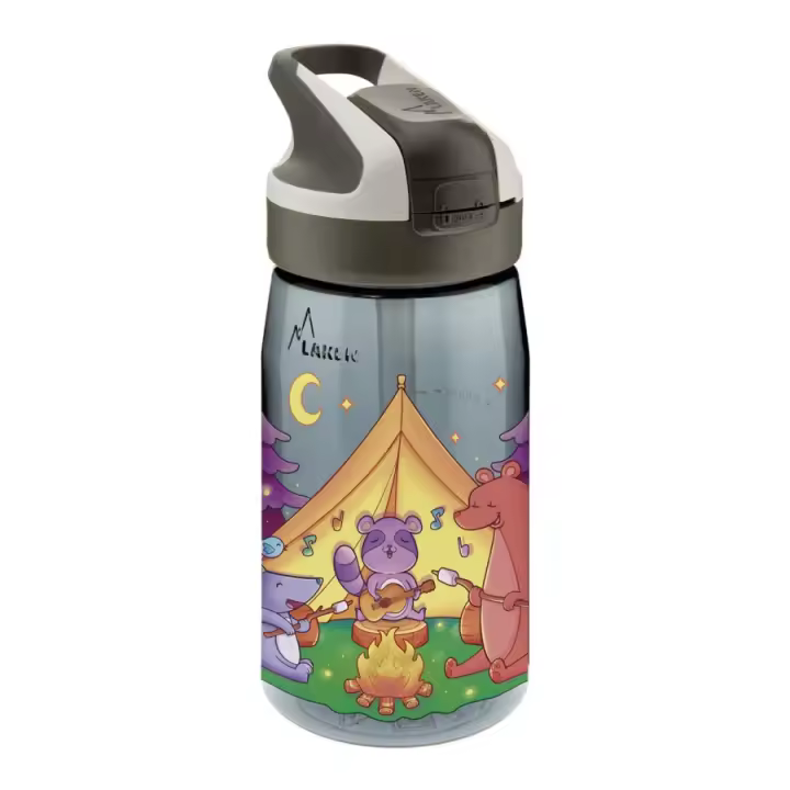 Botella ANIMAL CAMPING de Tritan 450 ml con Tapón Summit de Laken - 1
