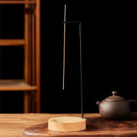 Encendedor De Incienso Lnsence Burner Inverso Madera Redonda Soporte Para Incienso Decoración Para Dormitorio Yoga Hogar - details 7
