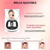 Espejo De Maquillaje Con Luz Y Magnificación 2X Espejo Solar UV Tamaño De Billetera 3.5 Pulgadas Para Pruebas De Cámara - details 8
