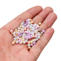 Cuentas De Vidrio Sobre Para DIY 10g Lote De 4mm Colores Jalea Redondas Espaciadoras Para Pulseras Collares Joyería - details 6