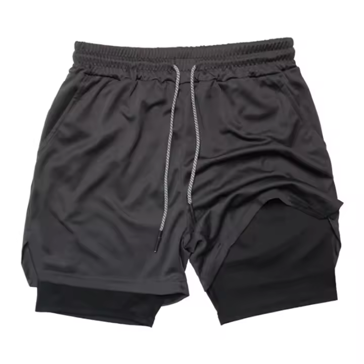 Shorts De Running Para Hombre Estilo Casual Con Bolsillos Multípleulos Cinturón Líneal Malla Camuflaje Deporte Playa Fitness Talla Verdadera - 1