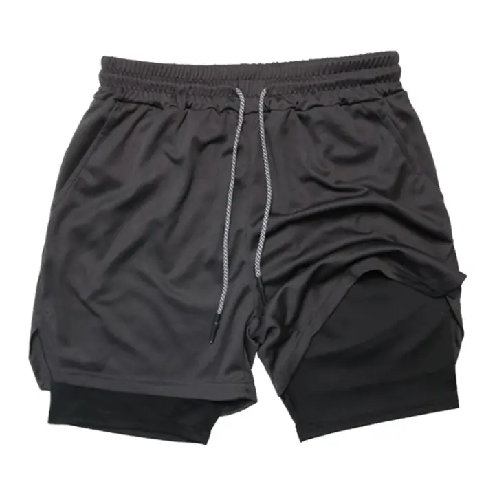 Shorts De Running Para Hombre Estilo Casual Con Bolsillos Multípleulos Cinturón Líneal Malla Camuflaje Deporte Playa Fitness Talla Verdadera - 1