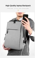 Mochipa para portátil de gran capacidad para hombre, Morral Escolar multicuonal de viaje with Carga USB, Oxford, impermeable - details 11