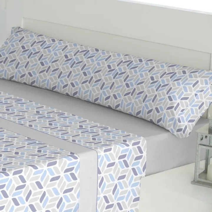 KYTZIAS - Juego de Sábanas Verano Tacto Extrasuave. Tejido 100% Poliéster. Juego de cama 3 Piezas Microfibra. Sábanas de Verano de colores. Ropa de cama lisa y suave. Estampados modernos para cama de 90, 105, 135 y 150 cm. - 1