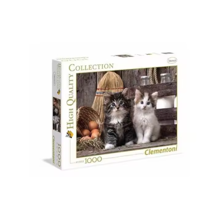 Puzle 1000 piezas Lovely Kittens de Clementoni - 1