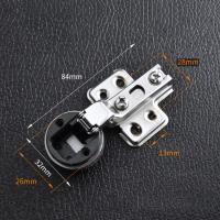 2Pcs Juego De Bisagras Para Puerta De Vidrio 26mm Para Armario De Vino Y Mostrador Bisagra De Amortiguación Y No Bisagra - details 2