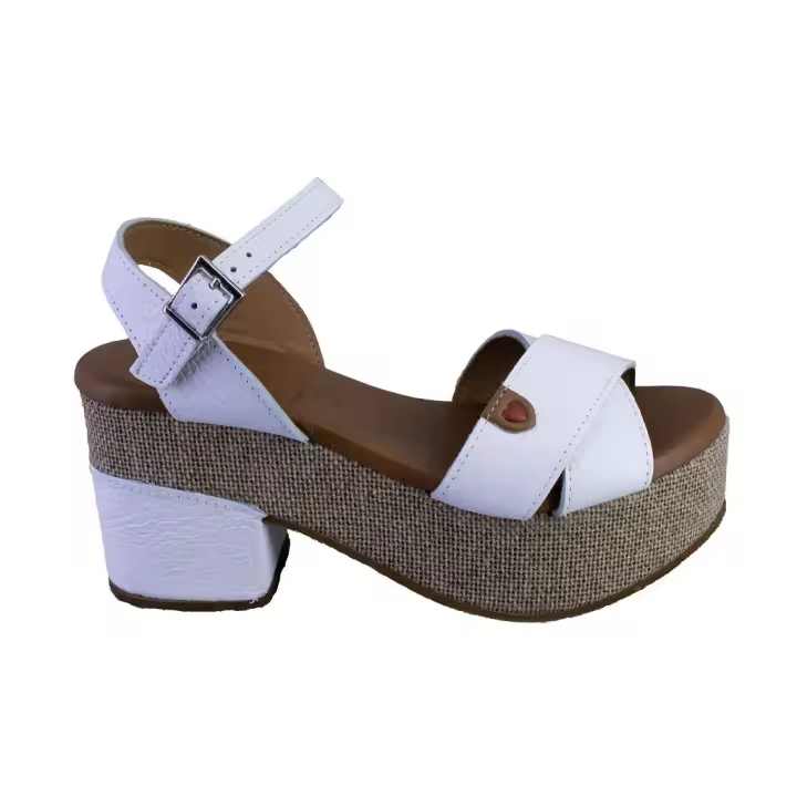 OH MY SANDALS 5253-4002 Sandalias de mujer blanco ANTE/SERRAJE 523 - 1