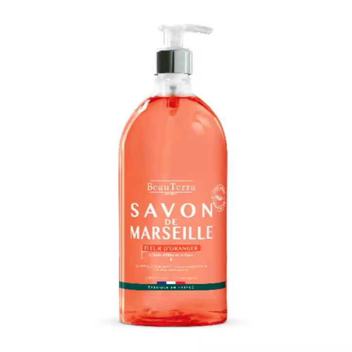 BeauTerra Jabón De Marsella Flor De Naranjo 1 litro - 1