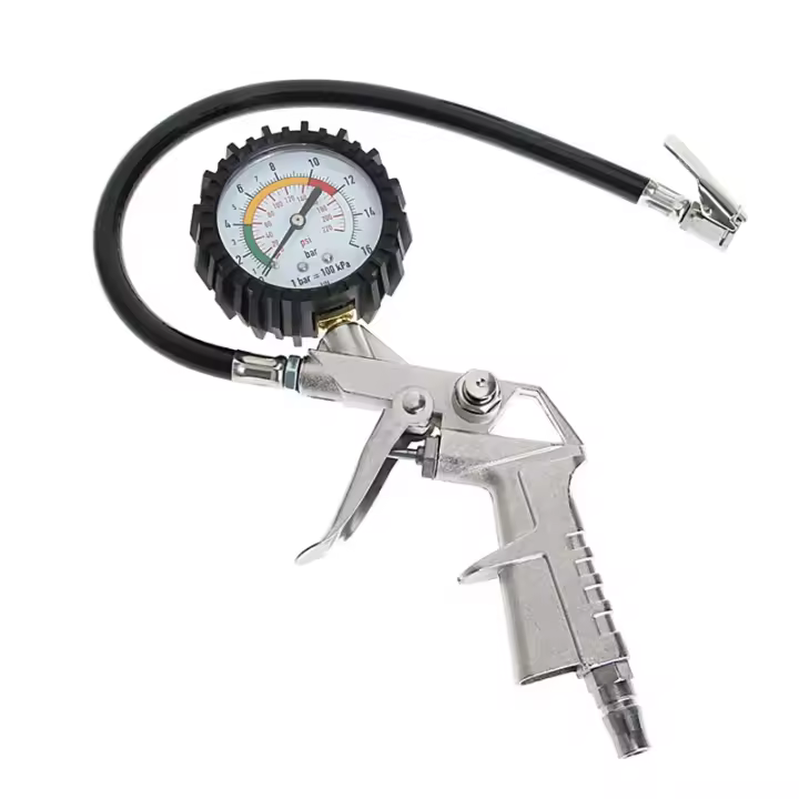 Inflador multifuncional de presión de neumáticos de coche y camión, medidor de Dial, probador de vehículo, pistola de inflado de neumáticos, herramienta de monitoreo - 1