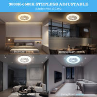 Aigostar ventilador de techo con luz silencioso, Ventilador con Luz Lámpara LED con temporizador, función de memoria, ajuste de brillo y temperatura de color, Motor DC (ahorro de energía), Blanco - details 0