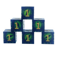 Set De 6 Poliedros Exquisitos En Resina Multicolor Retro Para Juegos De Mesa DND RPG TRPG Juguete Portátil Para Fiestas - details 18