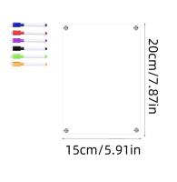 Tablero De Acero Acrílico Magnético 3D Para Nevera Plano Semanal Mensual Notas Borables Tablero De ESCRITURA Moderno - details 5