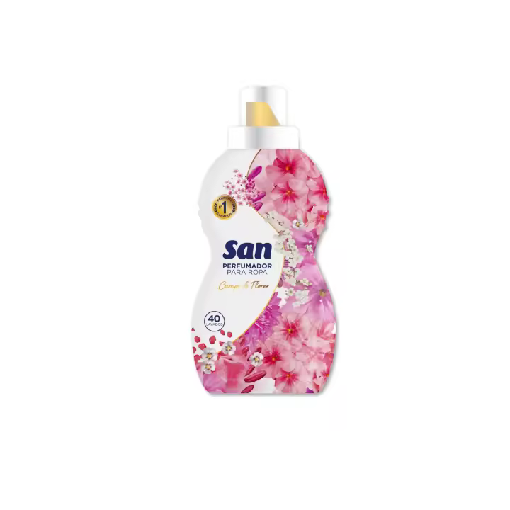 PERFUMADOR SAN CAMPO DE FLORES 800 ML 40 LAVADOS X 3 UNIDADES - 1