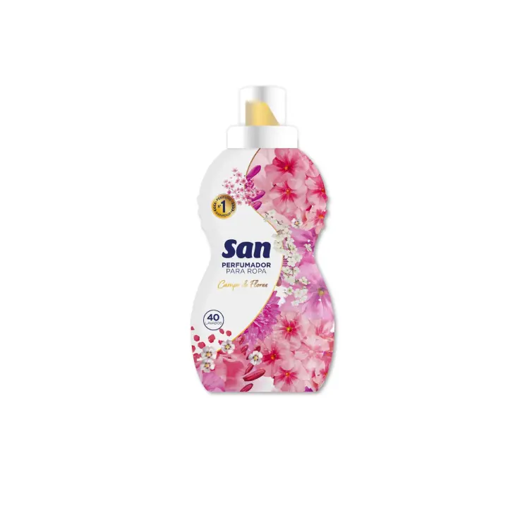 PERFUMADOR SAN CAMPO DE FLORES 800 ML 40 LAVADOS X 3 UNIDADES - 1